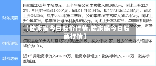 【陆家嘴今日股价行情,陆家嘴今日股票行情】-第2张图片