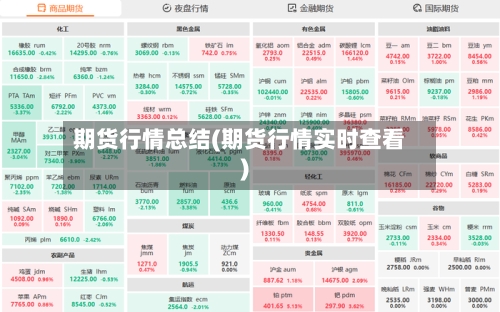 期货行情总结(期货行情实时查看)-第2张图片