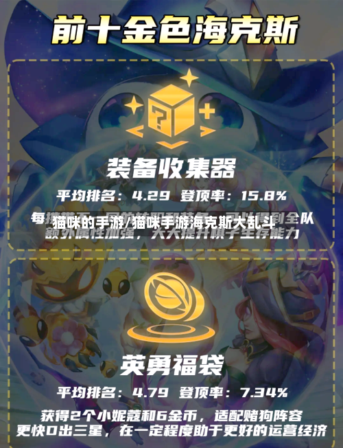 猫咪的手游/猫咪手游海克斯大乱斗