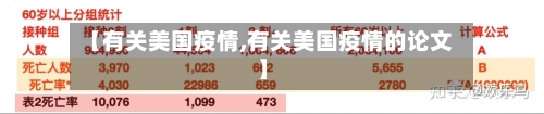 【有关美国疫情,有关美国疫情的论文】